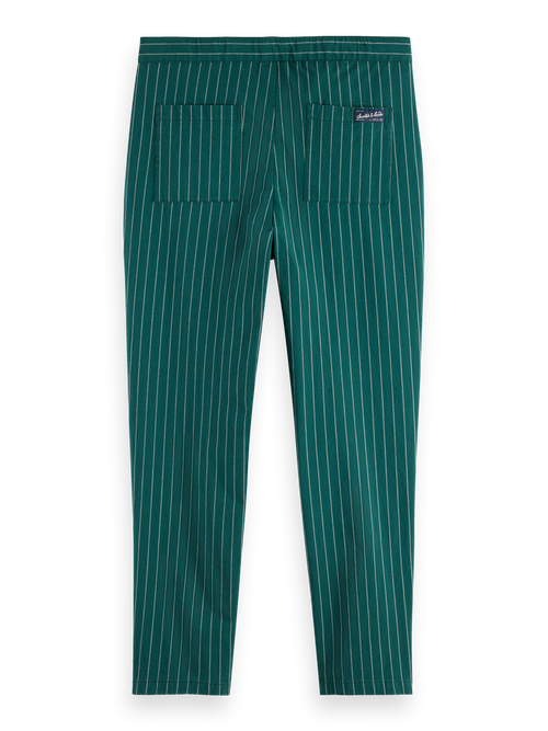 Fave - sporty cotton-blend pinstripe jogger