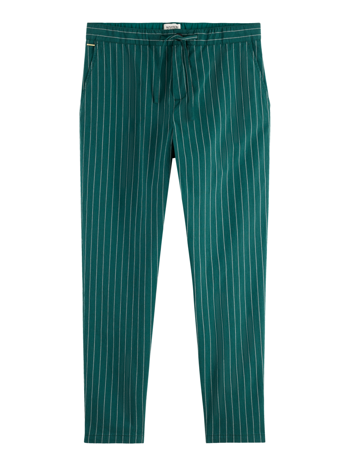 Fave sporty cotton-blend pinstripe jogger