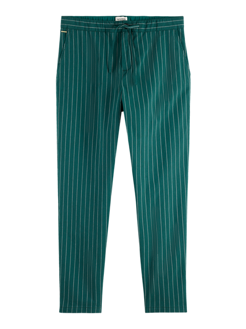 Fave - sporty cotton-blend pinstripe jogger