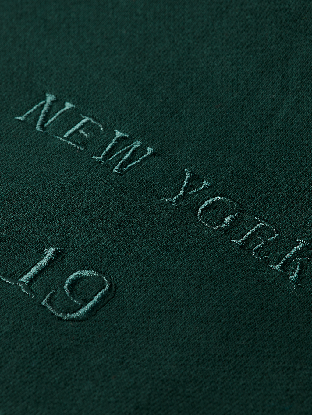 Rib insert zipped loose hoodie