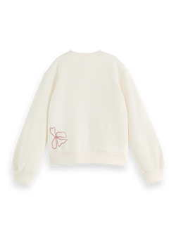 Relaxed-fit crewneck with front artwork