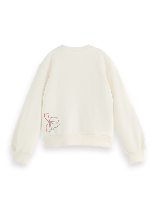 Relaxed-fit crewneck with front artwork