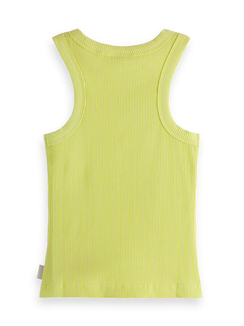 Baby rib slim-fit tank top