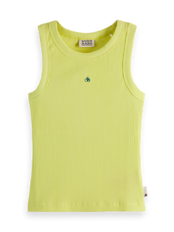 Baby rib slim-fit tank top