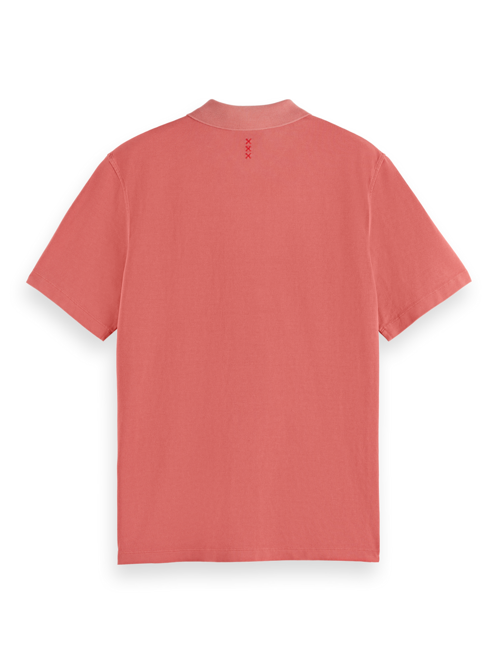 Garment dye pique pocket polo