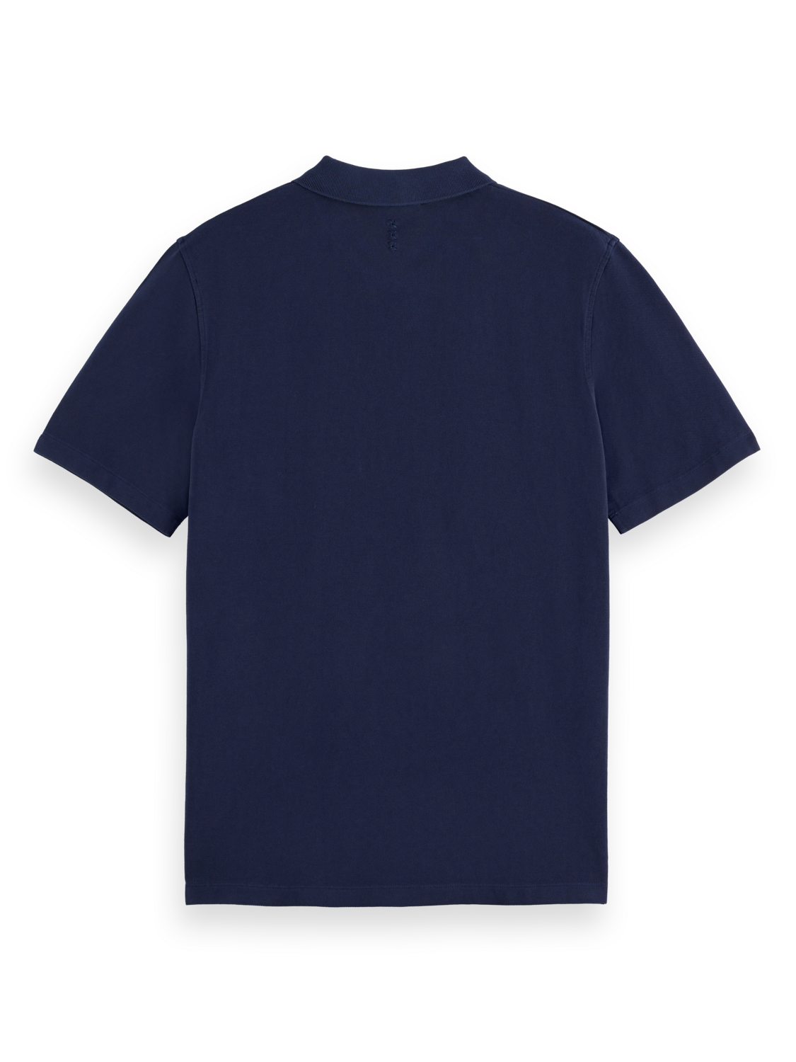 Garment dye pique pocket polo