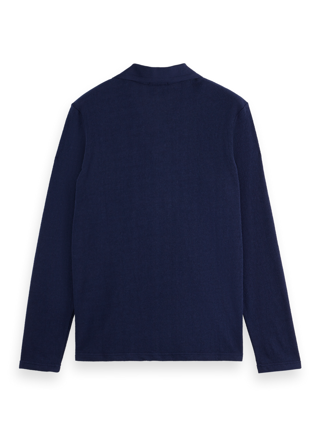 pocket relaxed long sleeve polo