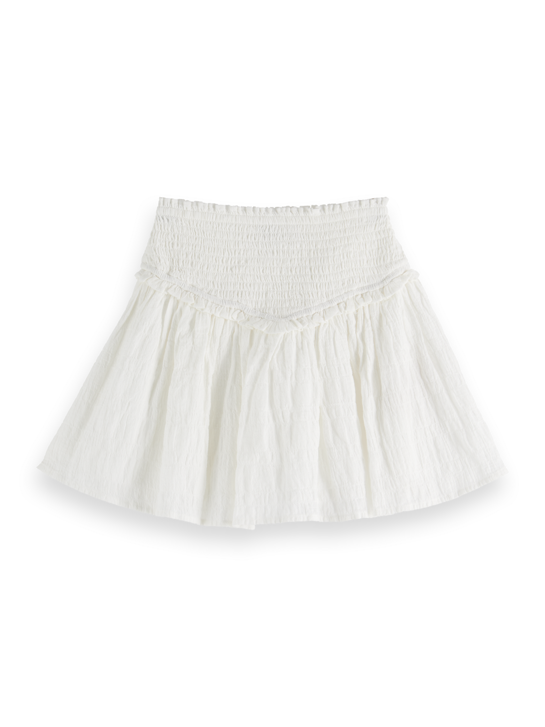 Girls Cotton Smocked Skirt