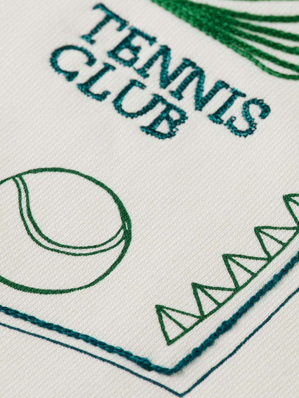 Embroidered chest artwork relaxed sweatshirt