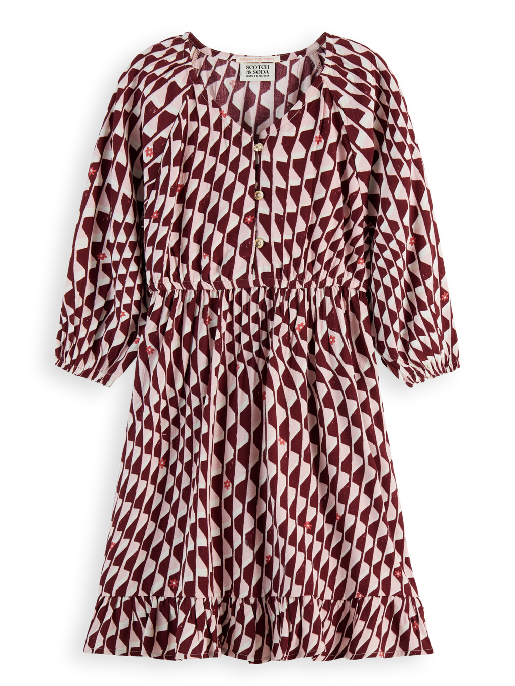 Girls Printed Viscose Dress