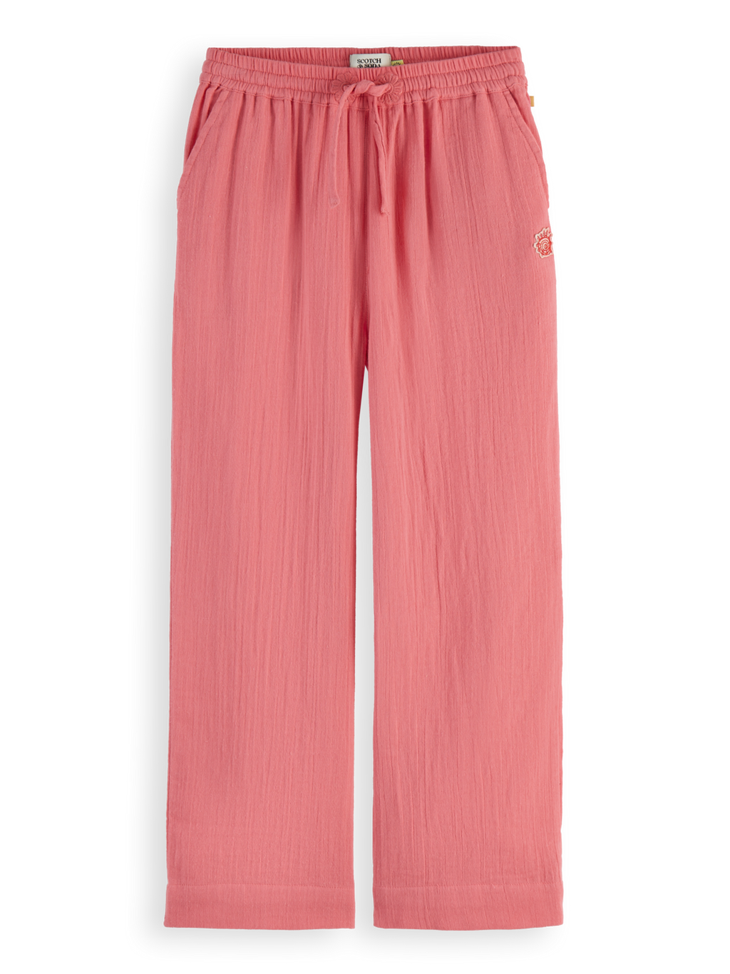 Girls Crinkle Cotton Pants