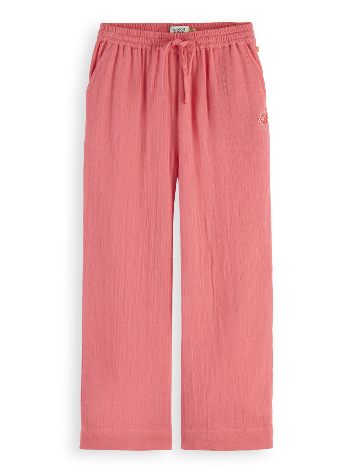 Girls Crinkle Cotton Pants