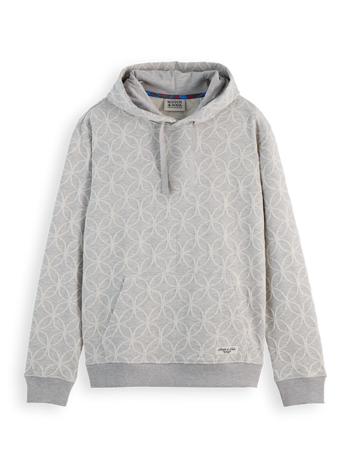 Jacquard regular fit hoodie