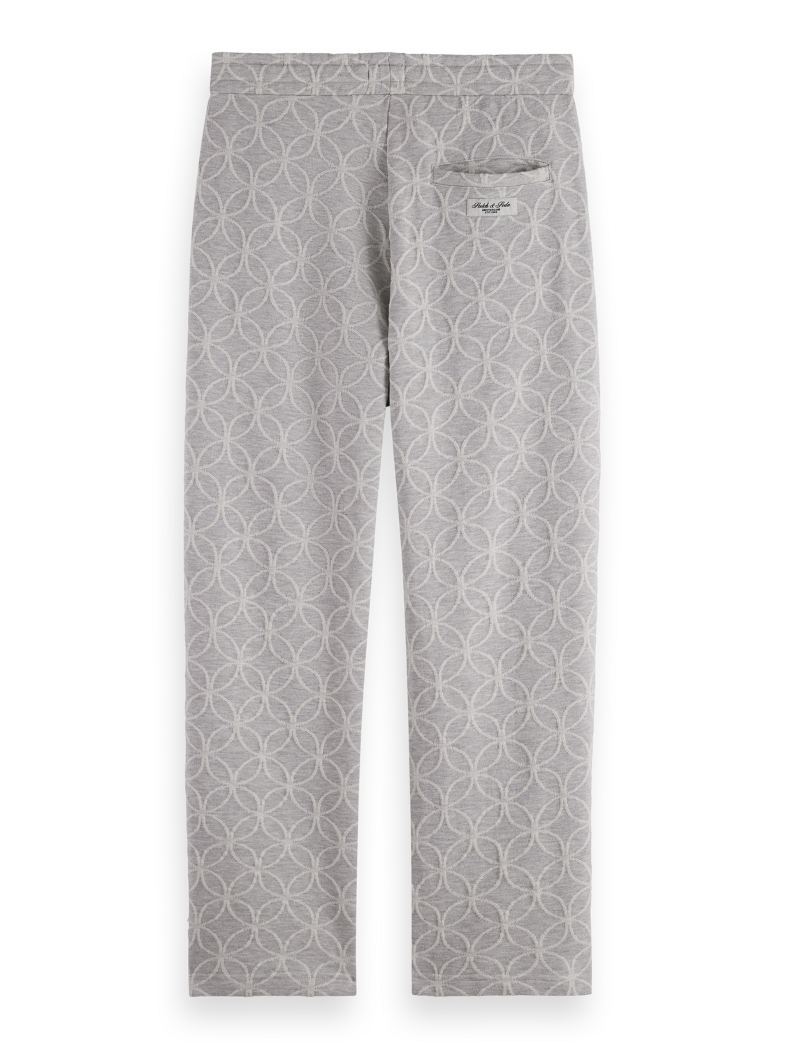 Jacquard Terry Relaxed Straight Sweatpants