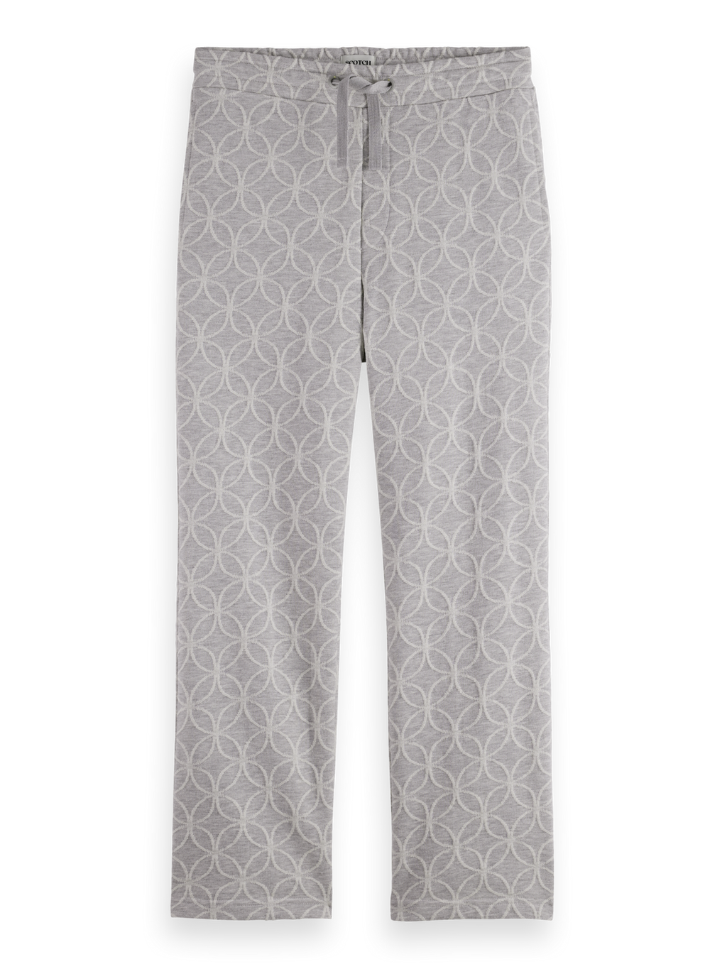 Jacquard Terry Relaxed Straight Sweatpants