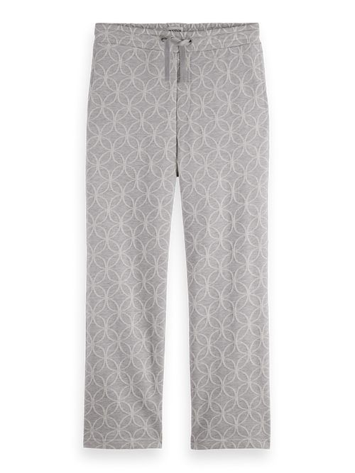 Jacquard Terry Relaxed Straight Fit Sweatpants