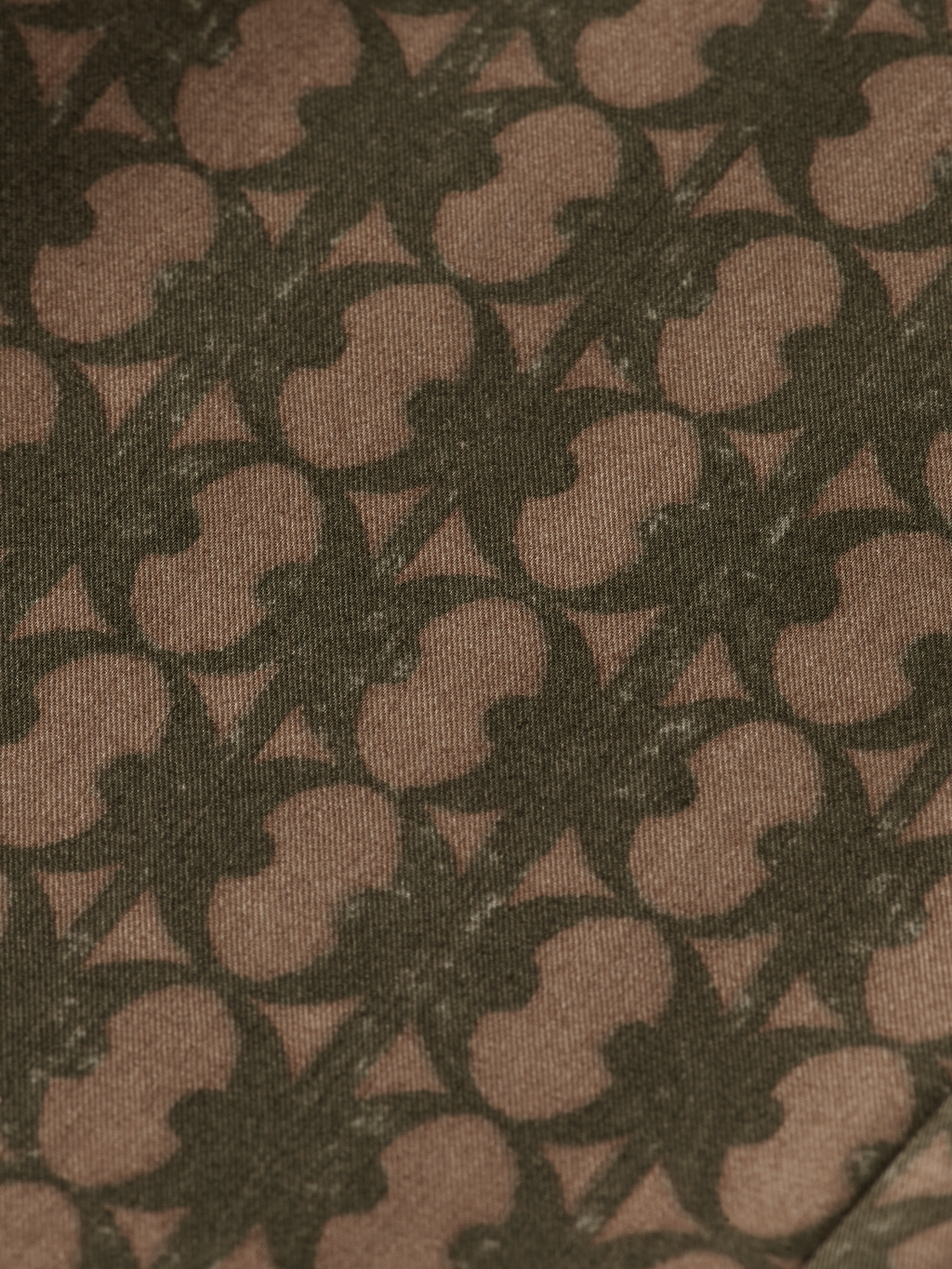 printed cotton-blend jogger