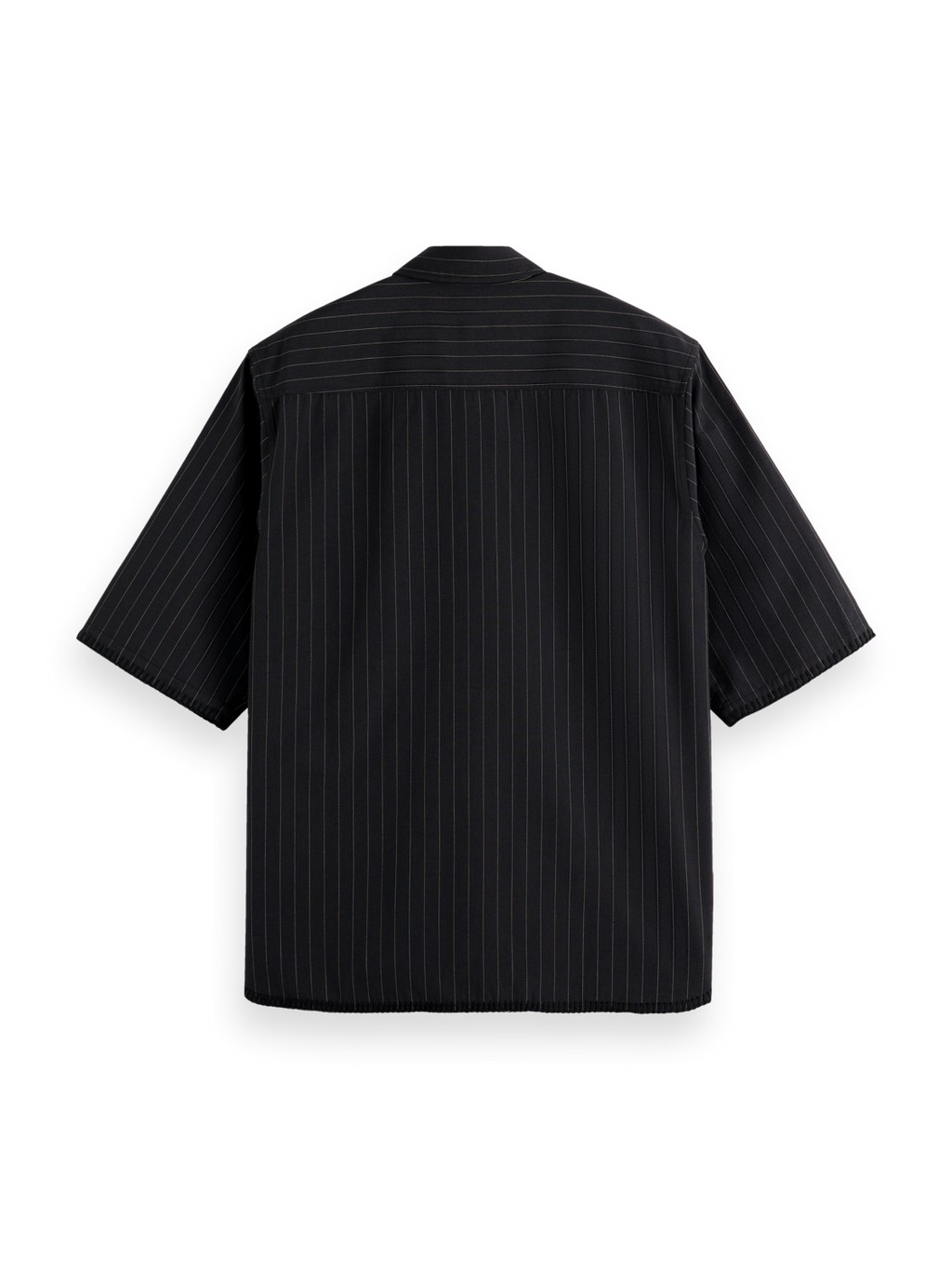 Tailored pinstriped baseball shirt