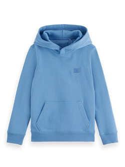 Regular-fit logo badge hoodie