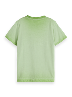 Regular-fit garment-dyed t-shirt with front artwork