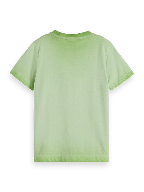 Regular-fit garment-dyed t-shirt with front artwork