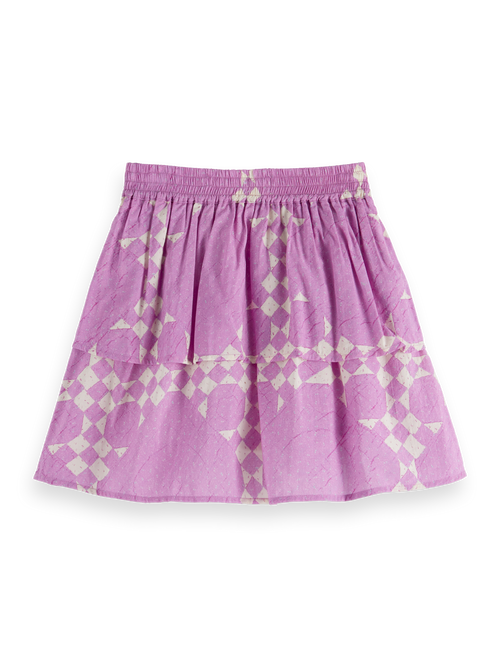 Modal blend printed skirt