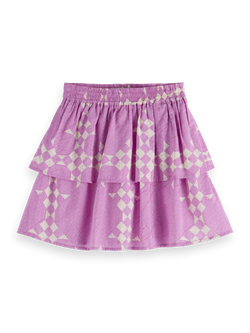 Modal blend printed skirt