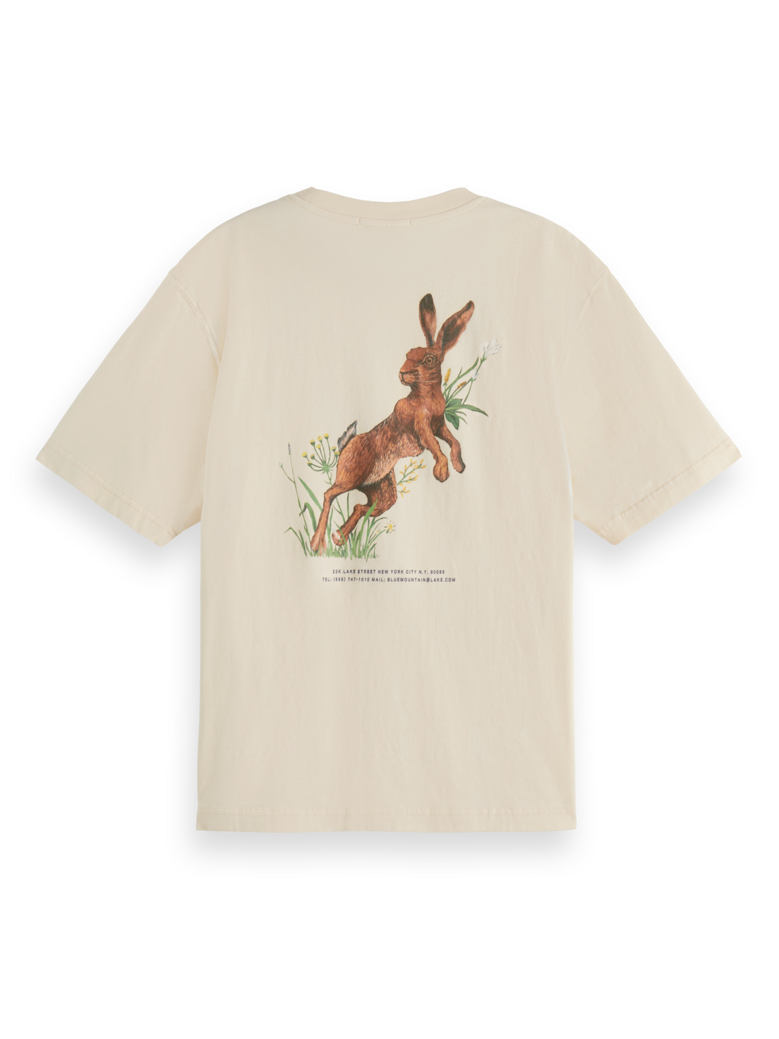 Washed artwork loose t-shirt