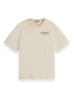 Washed artwork loose t-shirt