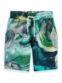 All-over printed sweatshorts