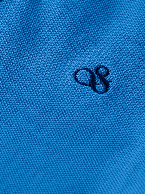 Garment-dyed pique polo