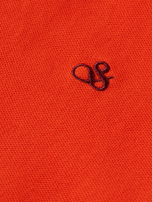 Garment-dyed pique polo