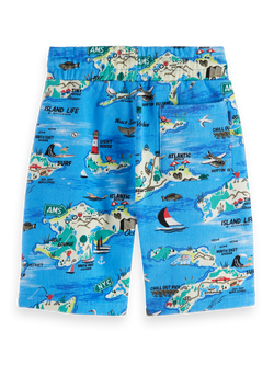 All-over printed sweatshorts