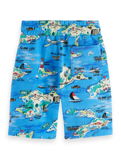 All-over printed sweatshorts