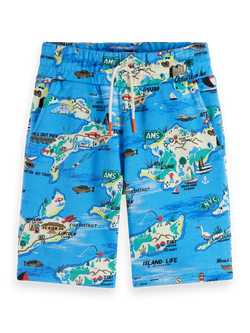 All-over printed sweatshorts