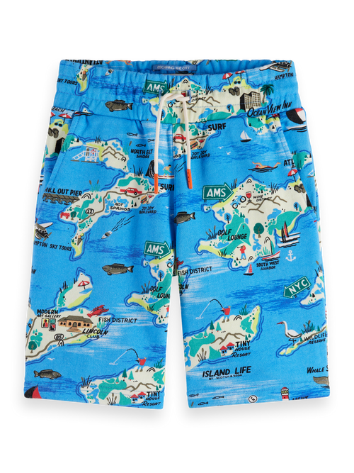 All-over printed sweatshorts