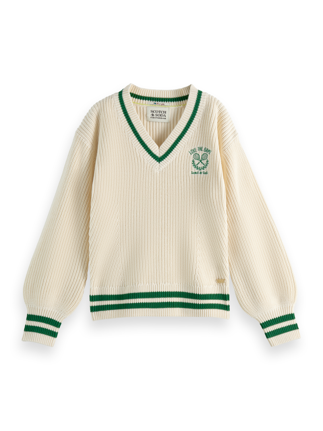 Girls V-Neck Pullover