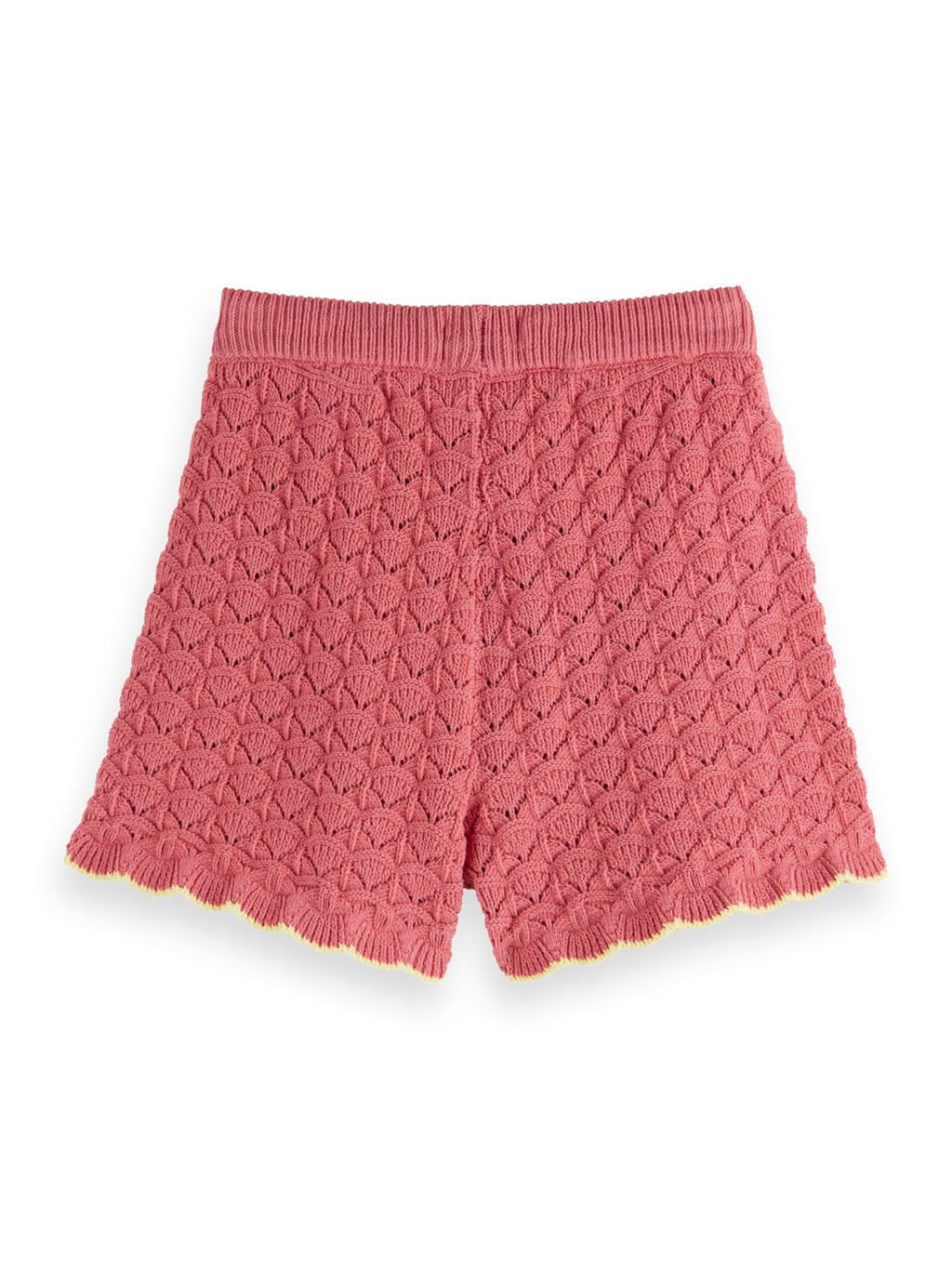 Girls Scalloped Knitted Shorts