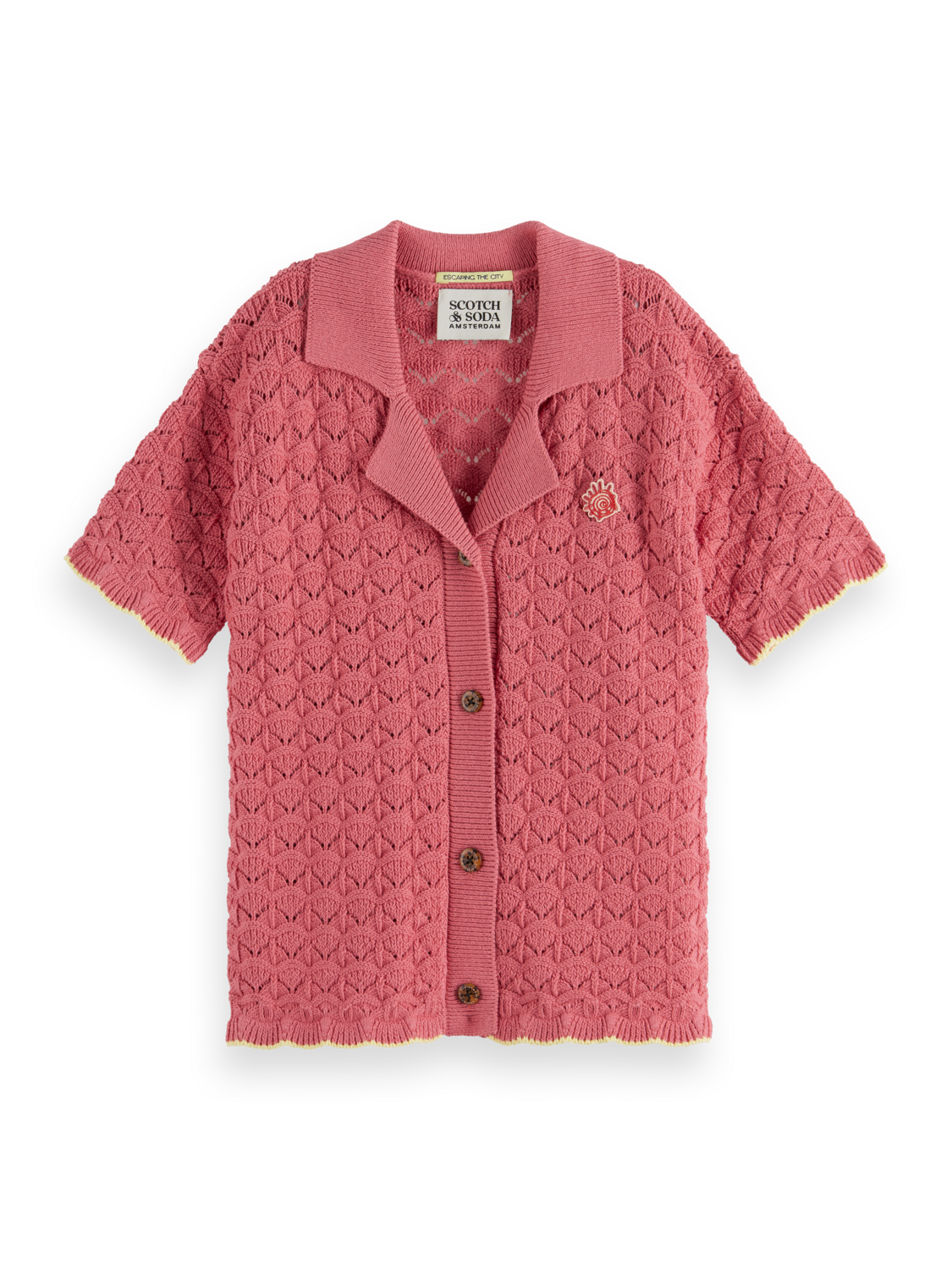 Girls Scalloped Knitted Shirt
