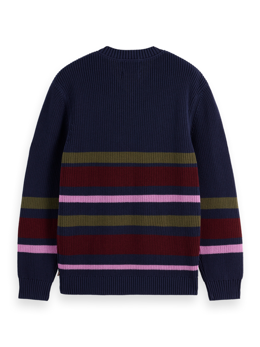 Striped v-neck pullover