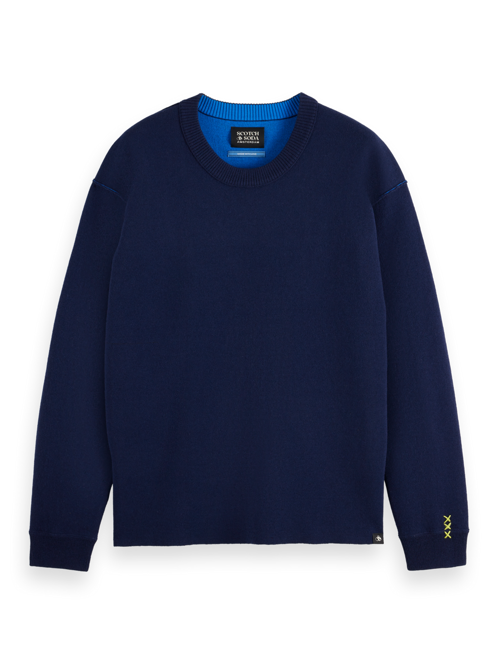 Merino double face crewneck