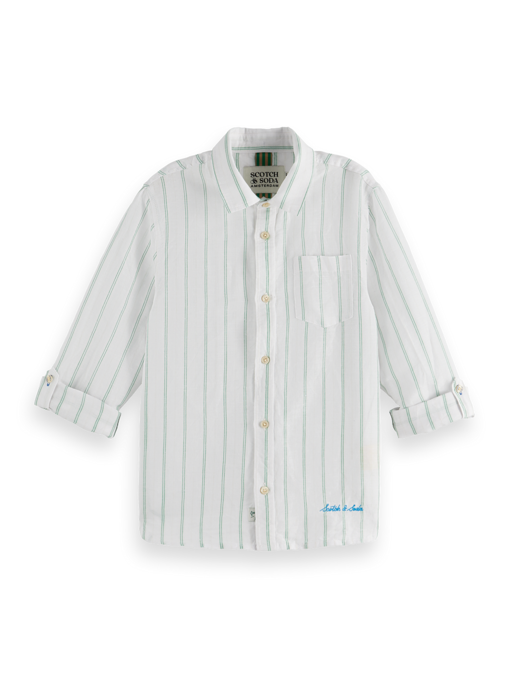 Boys Linen Blend Shirt