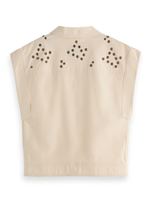 Sleeveless festival gilet