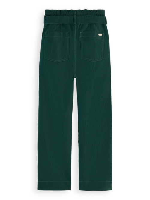 Paperbag tapered pants