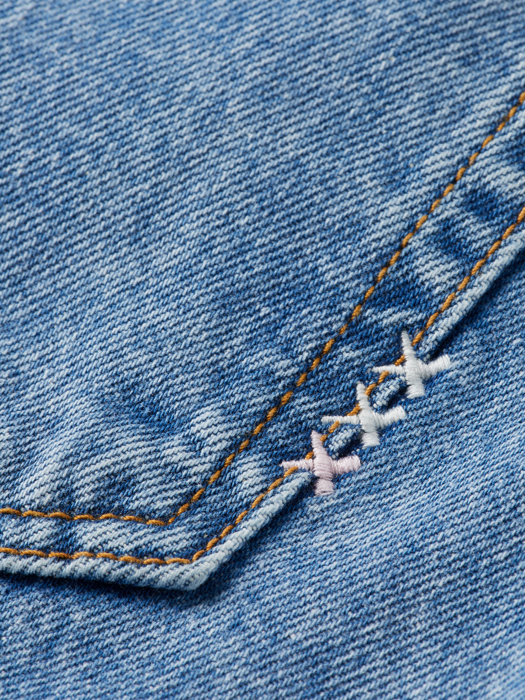 Low rise denim maxi skirt