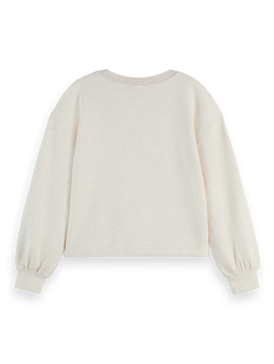 V-neck modal sweatshirt