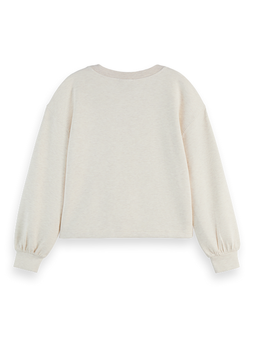 V-neck modal sweatshirt