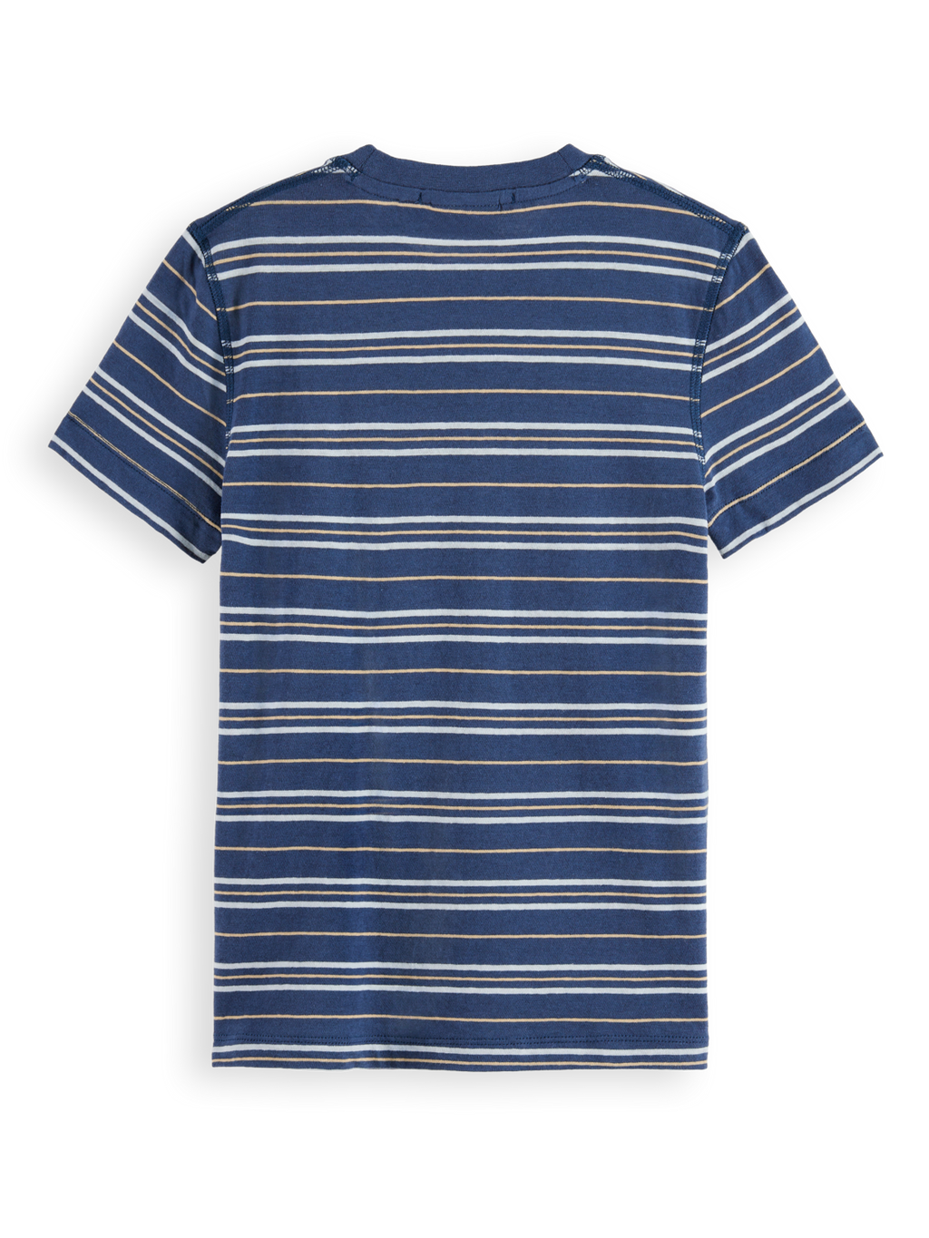 Boys Linen Blend Striped T-Shirt