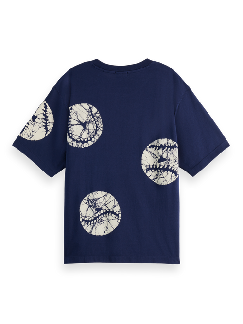 Batik baseball loose t-shirt