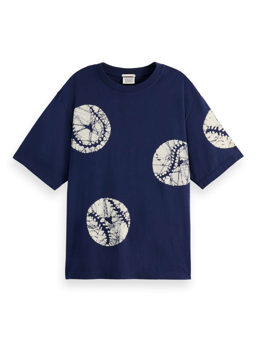 Batik baseball loose t-shirt